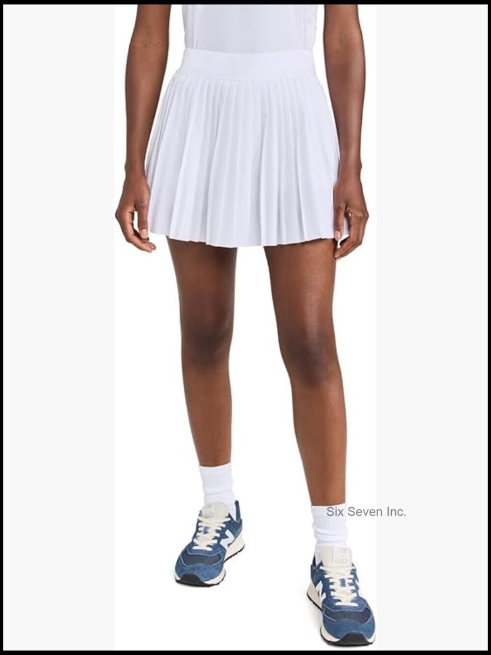 Women's If You Pleats Mini Skirt with Shorts Lining & Pockets